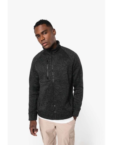 KAR-K9106-MEN'S FULL ZIP HEATHER JACKET